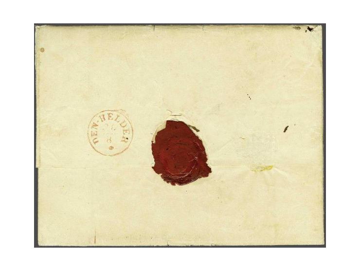 Incoming Mail. Briefomslag met complete inhoud van Zwolle 23-8-1848 naar Etablissement Groningen met rondstempel Zwolle 23-8,