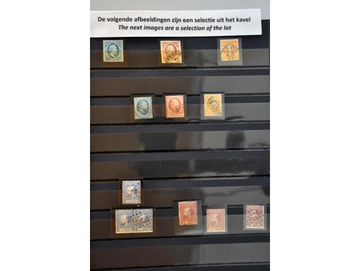 collectie vanaf 1852 gestempeld en */** met beter materiaal voornamelijk * met o.a. nrs. 13-16, 21, 30-33, 44, 49, Bontkraag 