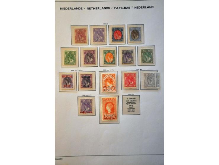 collectie 1852-1999 tot 1899 gestempeld en daarna vrijwel geheel */** met betere ex. en series w.b. 90-101, 104-105, 130-131 