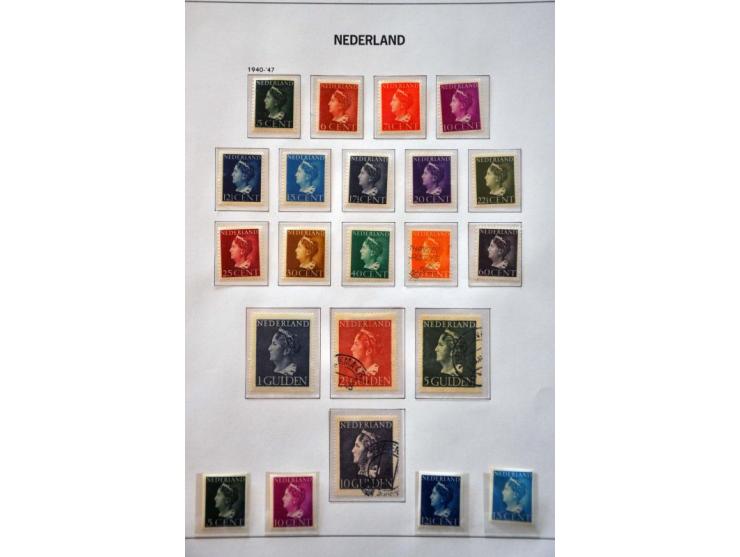 collectie 1852-2015 gestempeld en later ** nominaal ca. EUR850, NL1 (ca. 420x), internationaal (ca. 60x), kerst (ca. 110x) in