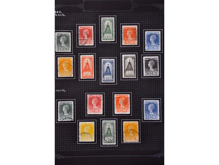 collectie 1867-1946 gestempeld en deels * met beter materiaal en deels iets gespecialiseerd w.b. nrs. 48, 80*, 101*, 130-131*