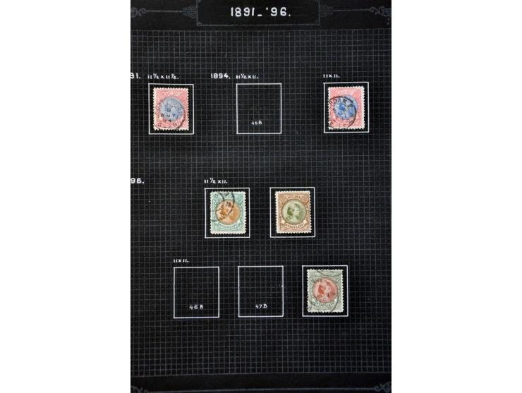 collectie 1867-1946 gestempeld en deels * met beter materiaal en deels iets gespecialiseerd w.b. nrs. 48, 80*, 101*, 130-131*