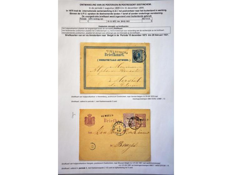 postgeschiedenis provincie Gelderland tot 1900 (ca. 500 ex.) w.b. voorfilatelie, lang-, klein- en grootrondstempels, aangetek