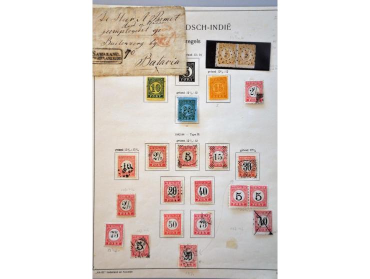 collectie 1864-1948 gestempeld en * met veel betere ex. en series, tandingen, enkele poststukken, uitgebreid port, dienst, br