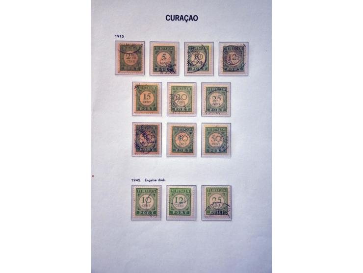 collectie 1873-1996 gestempeld met vele betere ex. en series w.b. emissie 1873, Van Konijnenburg, 300 jaar Gezag, port etc. i