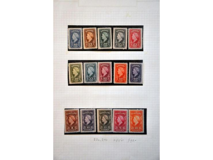 collectie 1873-1966 meest * met veel betere ex. en series w.b. 10a (*), 32a (*), 40 (*) met cert. NVPH 1960, Jubileum 1923 *,