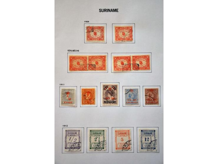 collectie 1873-2010 eerst gestempeld, later */** met betere ex. w.b. port, Do.X. en Mercurius 5 gulden etc. in 4 albums