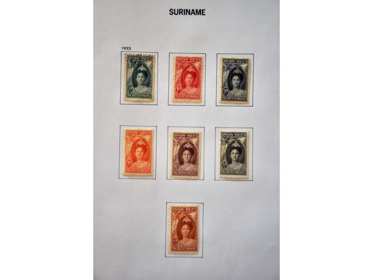 collectie 1873-2010 eerst gestempeld, later */** met betere ex. w.b. port, Do.X. en Mercurius 5 gulden etc. in 4 albums