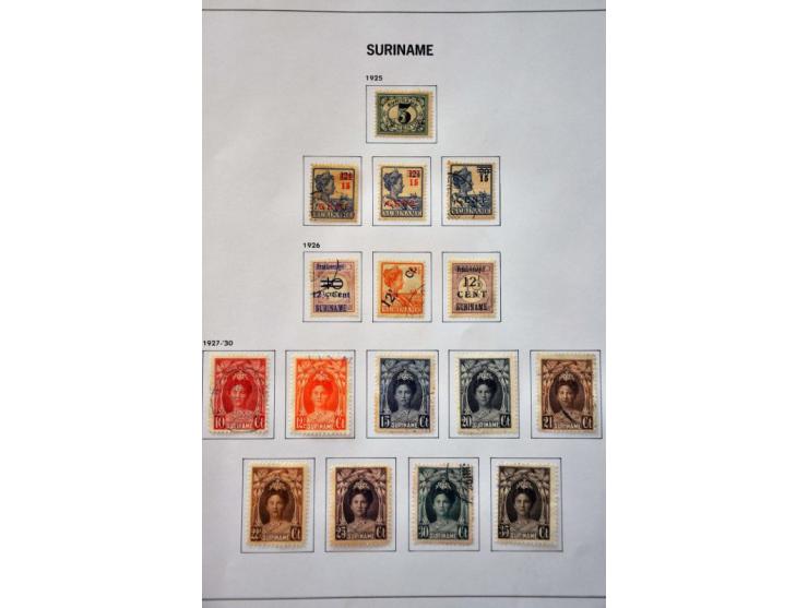 collectie 1873-2010 eerst gestempeld, later */** met betere ex. w.b. port, Do.X. en Mercurius 5 gulden etc. in 4 albums