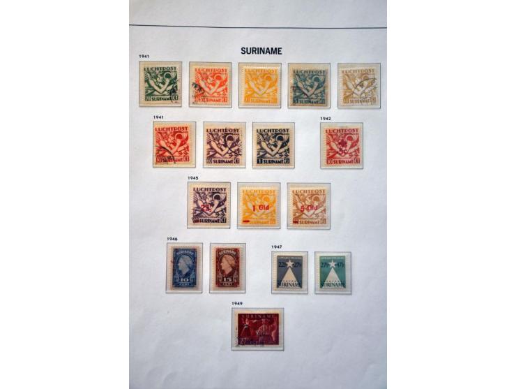 collectie 1873-2010 eerst gestempeld, later */** met betere ex. w.b. port, Do.X. en Mercurius 5 gulden etc. in 4 albums