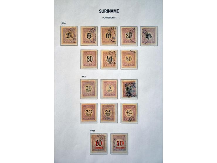 collectie 1873-2010 eerst gestempeld, later */** met betere ex. w.b. port, Do.X. en Mercurius 5 gulden etc. in 4 albums