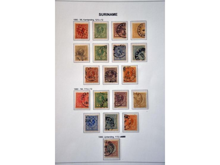 collectie 1873-1975 gestempeld met vele betere ex. en series w.b. emissie 1873, keerdrukken 1909, Jubileum 1923, port etc. in