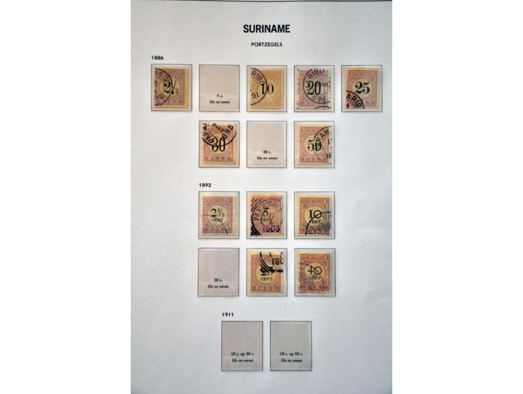 collectie 1873-1975 gestempeld met vele betere ex. en series w.b. emissie 1873, keerdrukken 1909, Jubileum 1923, port etc. in