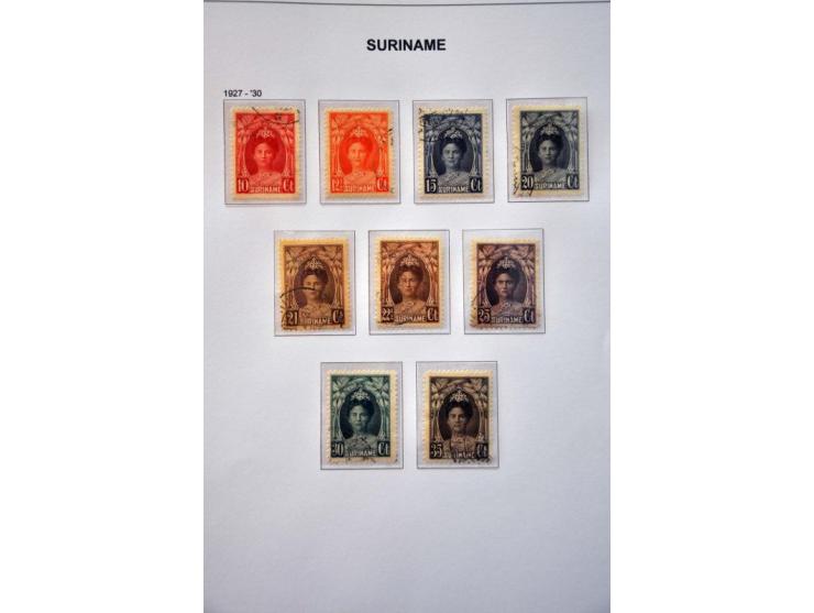 collectie 1873-1975 gestempeld met vele betere ex. en series w.b. emissie 1873, keerdrukken 1909, Jubileum 1923, port etc. in