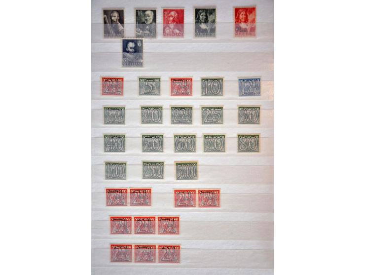 collectie 1852-1940 (*) */** in gemengde kwaliteit met o.a. nrs. 1, 5, 13-22, 48-49, 50-76, 61b, 130-131 en Back of the Book 