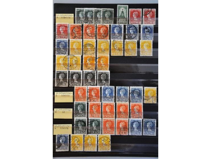 klassiek vanaf 1852 met veel * w.b. nr.1 * (2x), nr.14 *, tandingen 1923, port, telegram, dienst w.b. D27, D31, D34 en D39 al