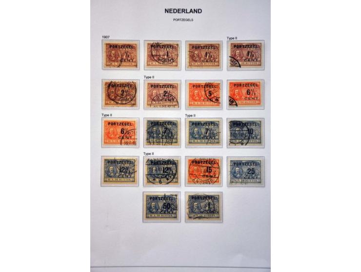 port, op tandingen en types gespecialiseerde gestempelde collectie met vele betere ex. op albumbladen