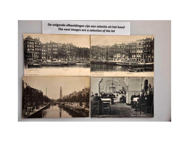 Amsterdam oude en zeer oude ca. 60 ex. met veel fotokaarten