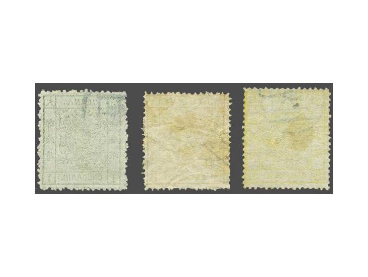Large Dragon 1 - 5 candarins on medium paper, fine/very fine (3 candarins some wrinkles and creases), cat.v. 1250