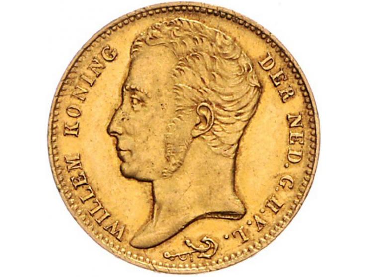 10 gulden goud Willem I 1824 Brussel Sch. 190 zf+