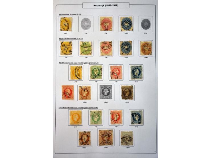 collection 1850-1960 used * including better ex. airmail, landscapes, etc. in small ring binder 