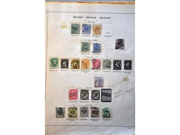 restantcollectie vanaf 1849 op albumbladen w.b. iets Congo