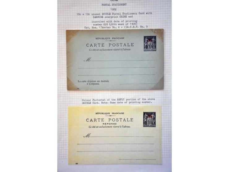 collection of 15 unused postal stationery on album leaves