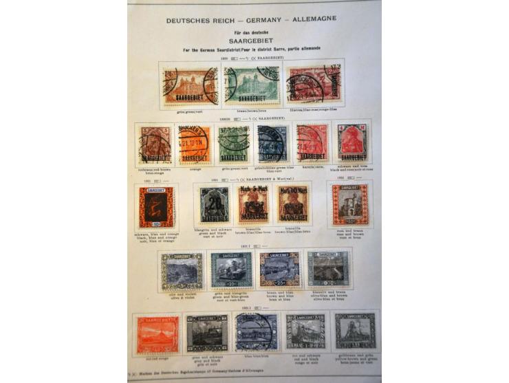 collection 1920-1934 used and * with better material including Mi. no. 30 (no guarantee) on album leaves