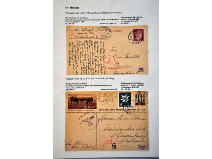 WWII Königsberg 'a' censor 1939-1943, 11 letters and cards including better markings as Von der Wehrmacht zugelasse, letter S