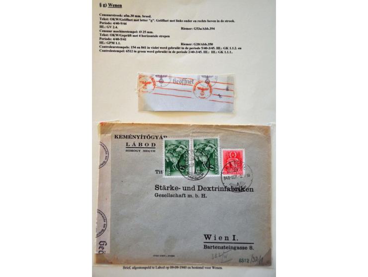 WWII Wien censor 'g', 31 letters and cards from Bulgaria, Hungary and Yugoslavia (most Serbia) 1940-1945 with better censors 