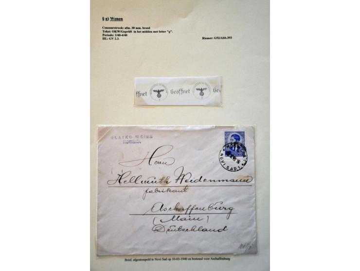 WWII Wien censor 'g', 31 letters and cards from Bulgaria, Hungary and Yugoslavia (most Serbia) 1940-1945 with better censors 