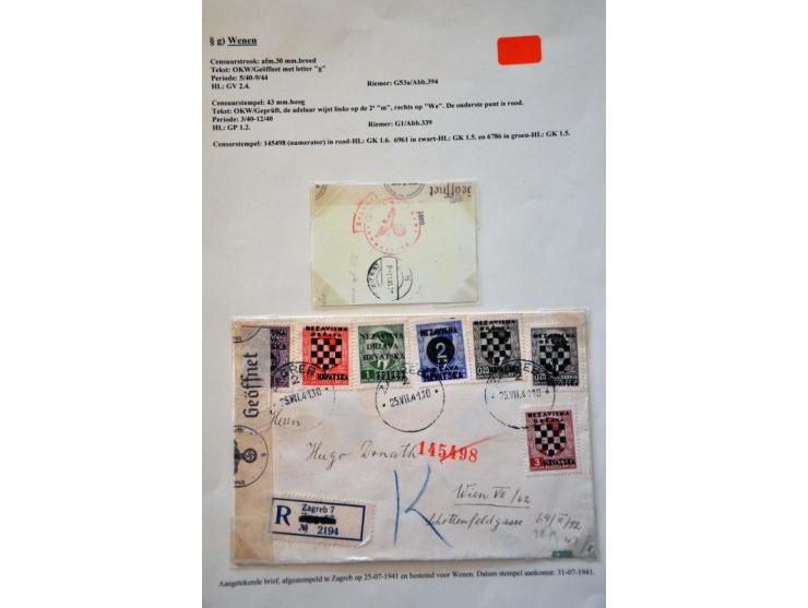 WWII Wien censor 'g', 31 letters and cards from Bulgaria, Hungary and Yugoslavia (most Serbia) 1940-1945 with better censors 