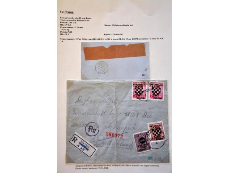 WWII Wien censor 'g', 31 letters and cards from Bulgaria, Hungary and Yugoslavia (most Serbia) 1940-1945 with better censors 