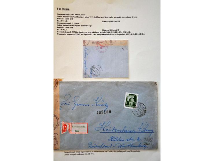 WWII Wien censor 'g', 31 letters and cards from Bulgaria, Hungary and Yugoslavia (most Serbia) 1940-1945 with better censors 