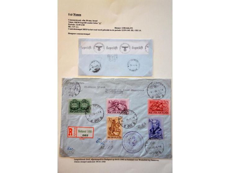 WWII Wien censor 'g', 31 letters and cards from Bulgaria, Hungary and Yugoslavia (most Serbia) 1940-1945 with better censors 