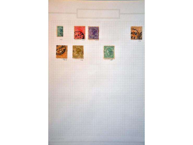 collection with better Queensland and Tasmania on album leaves and on stock pages