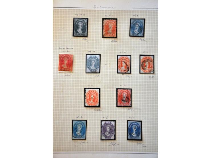 and Tasmania/Van Diemensland small collection with better ex. in mixed condition 