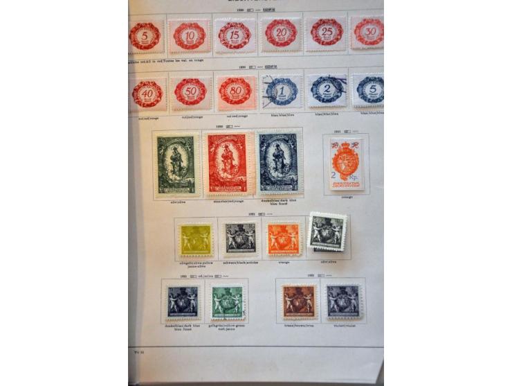 collection 1912-1960 used */** incl. better material (Mi 71*, 78-81*, Airmail, etc.) on album leaves and stock pages