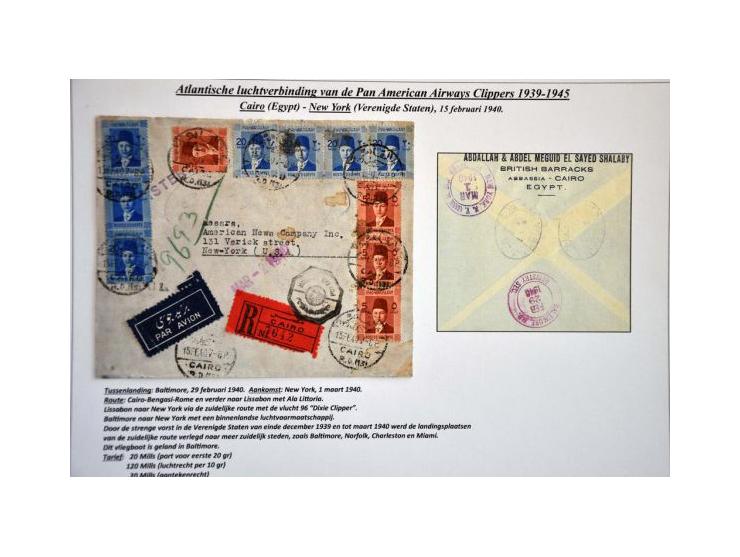 Pan American Airways Clippers, 14 covers 1939-1945 from African countries (including Afrique Equatoriale, MEF Tripoli, Zanzib