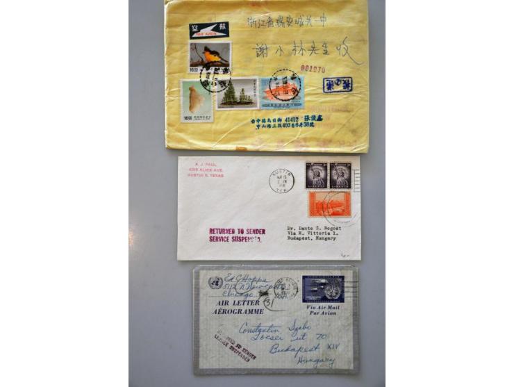 12 covers which were delayed, refused or compromised - some due to political reasons - including Liberia 1891 postal statione