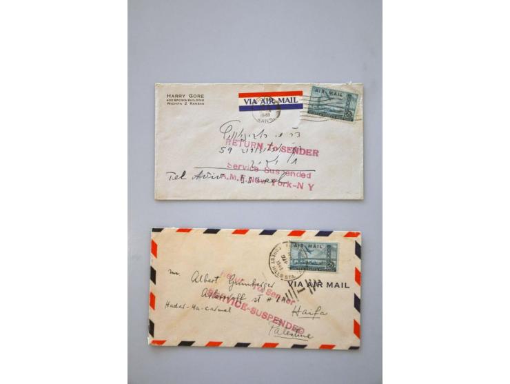 12 covers which were delayed, refused or compromised - some due to political reasons - including Liberia 1891 postal statione