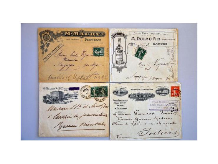 about 40 classic covers including Bordeaux issue, illustrated etc.