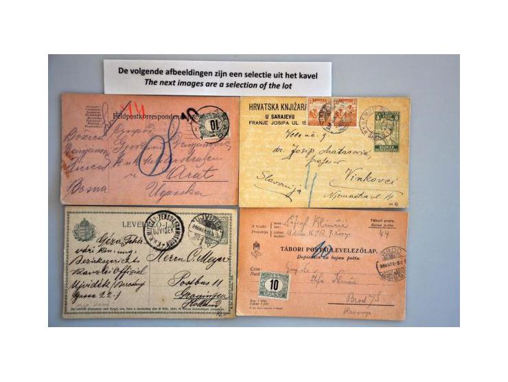 about 60 covers/postal stationery ca. 1872-1918 including used in Bosnia and Herzegowina and Croatia
