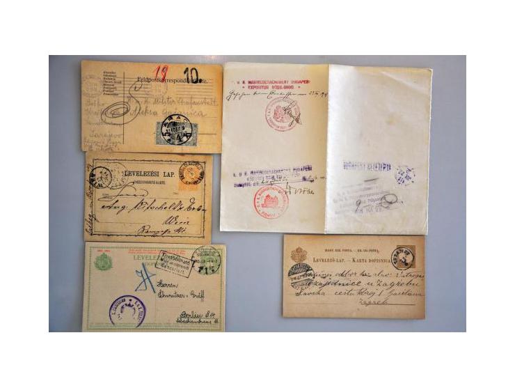 about 60 covers/postal stationery ca. 1872-1918 including used in Bosnia and Herzegowina and Croatia