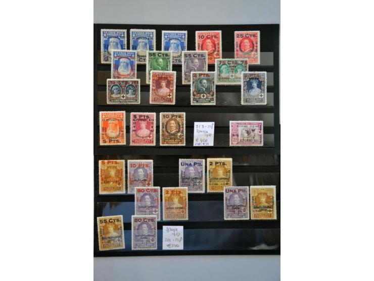 and Colonies, Red Cross 1926-1927 used and */** on 4 stock cards