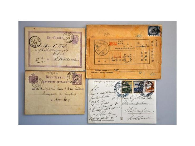 covers, postal stationery (totally 36 ex.) including Germany, Asia, Eastern Europe with better ex.  