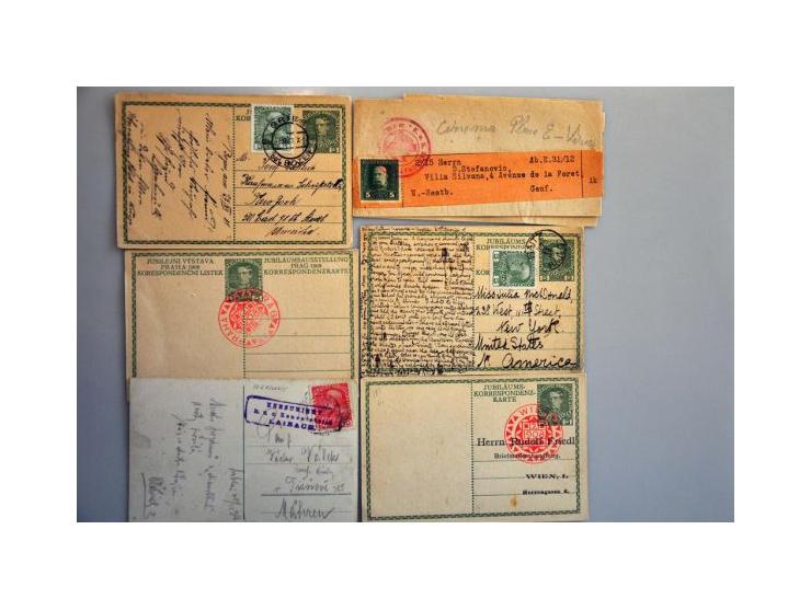 about 300 covers/cards/postal stationery 1850-1918 including better items, censored, registered, better frankings, many milit