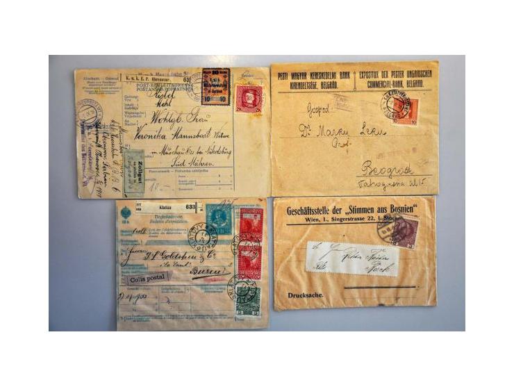 about 300 covers/cards/postal stationery 1850-1918 including better items, censored, registered, better frankings, many milit