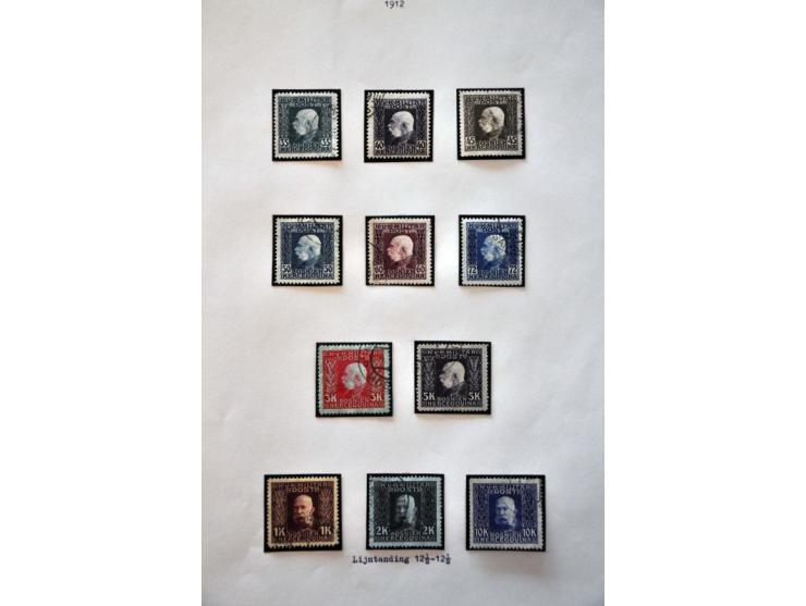 specialized collection 1879-1918 used and * with printings, perforations, cancellations, better stamps and sets etc., nicely 