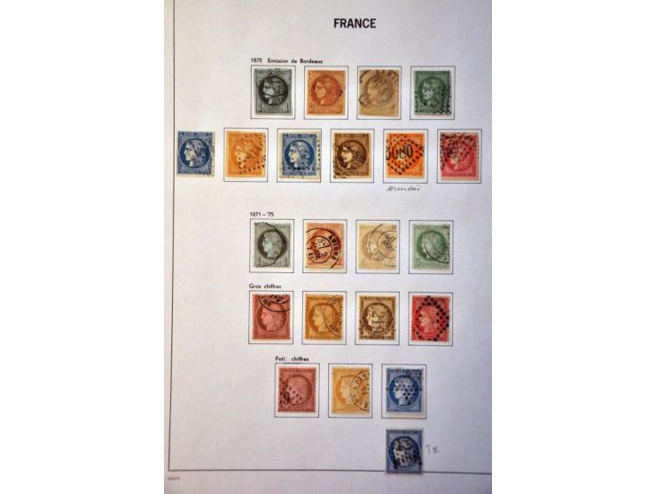 collection 1849-2004 used with many better sets and ex. including Yv. 1-6, 9-33, 35, Bordeaux issue, Airmail Yv. no. 15, post